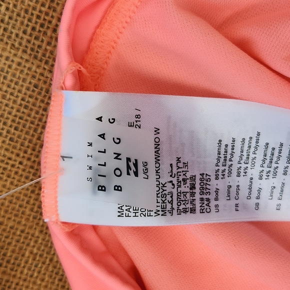 Billabong Sol Searcher bikini Maui fit Size L 12 - Picture 4 of 5